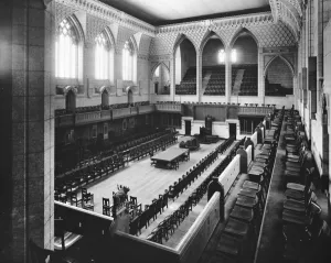 The Duke of Devonshire opens new parliament at Ottawa The Commons Chamber 16 March 1920