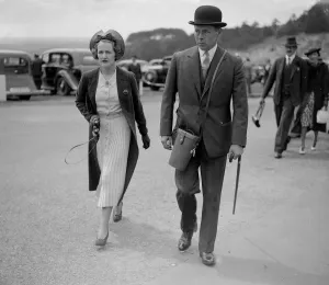 The Duke and Duchess of Norfolk, attending Goodwood racecourse, West Sussex, England