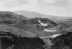 Duke and Duchess of Yorks visit to volcanic region of New Zealand. The famous