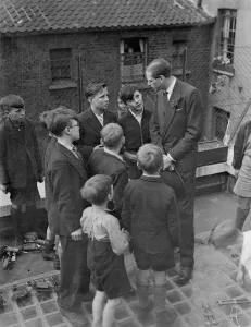 Duke of Kent visits Battersea Settlement. The Duke of Kent visited the Katherine