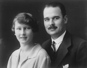 Wedding Inspiration Prints: Duke Maximilian Charles Von Hohenberg with his 21 year old bride