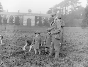 Duke of Richmond attends hunt meet with great grandchildren. The Duke of Richmond