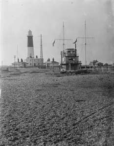 Light Prints: Dungeness light house in Kent. 1936