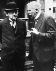 E Rutherford and J J Thompson Rutherford, Ernest, Sir (Baron Rutherford of Nelson) British