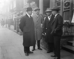 Earls Heir busy canvassing in his constituency Captain Viscount Elveden ( left ) C B