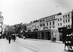 Exterior Prints: Early exterior of Harrods store. London