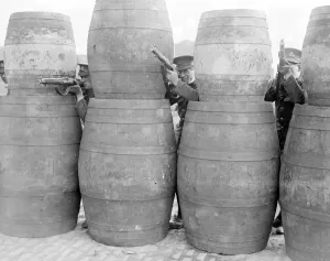 Easter Rising (originally captioned The Dublin rebellion) The British Army sniping