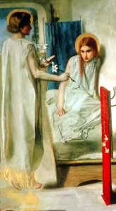 Picture Library Prints: Ecce Ancilla Domini ! (The Annunciation) by Dante Gabriel Rossetti Dante Gabriel Rossetti (May 12)