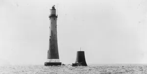 Eddystone lighthouse. 6 October 1926