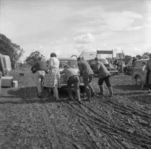 The Edenbridge and Oxted Show - 2 August 1960 After heavy rain many cars had to