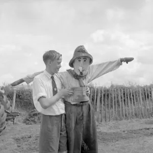 Farming Prints: The Edenbridge and Oxted Show - 2 August 1960 Winner of the Scarecrow Competition