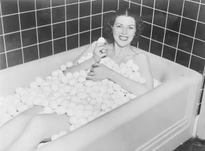 Funny Prints: The egg queen. Miss Muriel Wolfson, elected Egg Queen of Lakewood, New Jersey