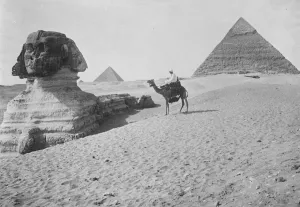 30s 30s 1930s 1930s Thirties Prints: Egypt. The Sphinx and Pyramids. 3 May 1932