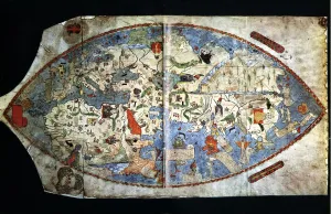 Renaissance Prints: The elliptical Genoese map of 1457, was source material for Toscanelli. It shows