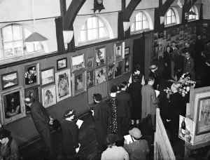 Eltham arts and crafts exhibition in Kent. 1936