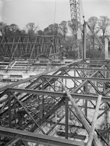 At Eltham the new swimming baths in course of construction. 1938
