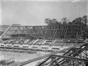 At Eltham the new swimming baths in course of construction. 1938