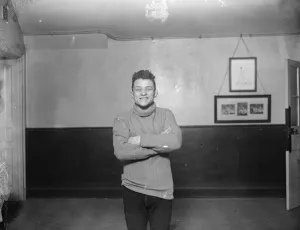 Smiling Prints: Emile Pladner, French, flyweight boxer. 17 December 1927