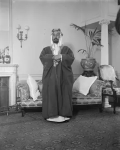 Emir Abdullah in London The Emir Abdullah of transjordania second son of the King