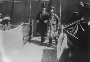 The Emperor of Annam arrives at Marseilles The Emperor Khai Dinh with M Sarraut