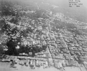 Aerial Prints: The empire from the air. Four RAF flying boats tour. Mergui. 24 July 1928