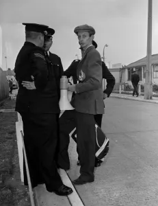 Empire Loyalist outburst at Airport. London; John Michael Scott, aged 19 years