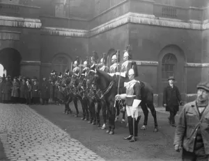 The Empires Tribute to its Dead Changing the guard at Horse Guards was delayed