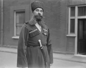 Russian Prints: Empresss Trusted Retainer Cossack Poliakoff the trusted retainer of the Dowager