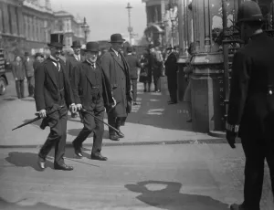 Conservative Prints: The end of Parliament. The Prime Minister ( Stanley Baldwin ) and Mr Neville Chamberlain