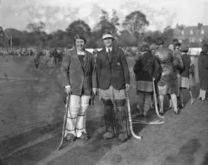 England versus Australia, Womens hockey Sutton Miss W Brown ( England Goalie )