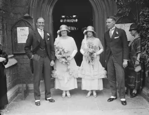 Wedding Inspiration Prints: Englands cricket Captain attends wedding of his only sister. Left to right
