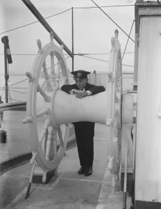 Englands youngest sailor on his ship The youngest sailor cadet in the British Isles