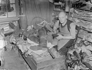 English village cobbler makes shoes for the Pope. An Englishman makes the Popes shoes
