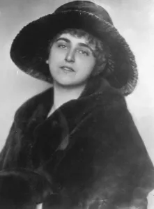 Entertains for three millionaire brothers Baroness Alphonse de Rothschild, wife