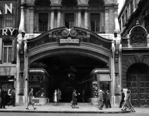 Exterior Prints: The entrance to the Burlington Arcade, London. 1948
