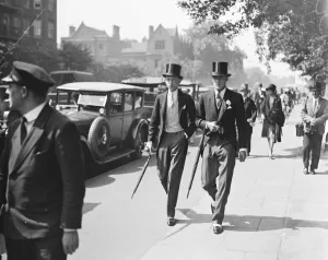 Eton versus Harrow cricket at Lords Cricket Ground Lord Herbert and Mr A M Crawley