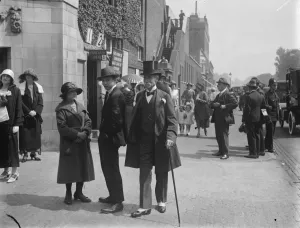 Eton versus Harrow at Lords. Lord Lansdowne arriving. 11 July 1924