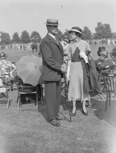 Formal Prints: Eton versus Winchester Sir F Hervey Bathurst and Miss Pamela Keys 30 June 1933