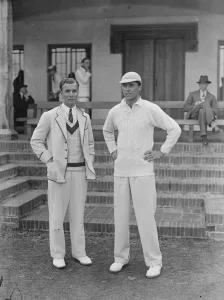 Whites Prints: Eton versus Winchester at Winchester The two captains J N Grosvenor ( Winchester )