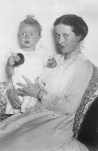 Ex Crown Princes godchild. The ex Crown Prince of Germany, in his journey from Holland