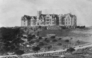 Ex Emperor of Austrias new home. The Magdalena Palace at Santander, Spain. 1
