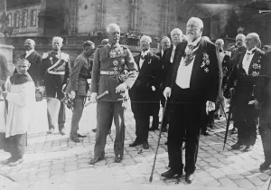 Elderly Prints: Ex - King Ferdinand of Bulgaria and ex - Crown Prince Rupert of Bavaria attended