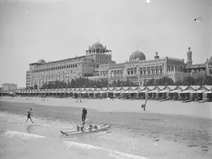 Beach Prints: Excelsior Hotel from the Lido 25 August 1926