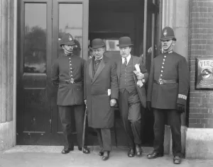 Exhumation Inquest at Chiswick Dr Bronte ( middle right ) the Home Office expert