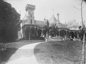 Exiled Emperors Swiss home. The Villa Prangins, on Lake Leman, Switzerland