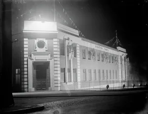 Celebrations Prints: The exterior of the Kentish Times newspaper building with its jubilee decorations