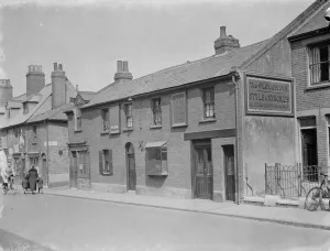 Railings Prints: The exterior of the Plough Inn, Dartford, Kent. 1938