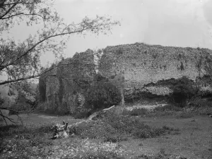 Wall Prints: Eynsford Castle an unusually intact Norman castle. 1936