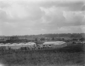 Frame Prints: A factory being erected in Sidcup, Kent. 1938