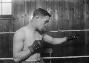 Famous boxers. Jarvis, who is to meet Genaro, the fly weight champion. October
